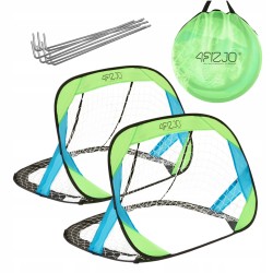 Футбольні ворота саморозкладні 4Fizjo Pop-Up набір 2 шт, зелений-чиній, код: P-5905973401463