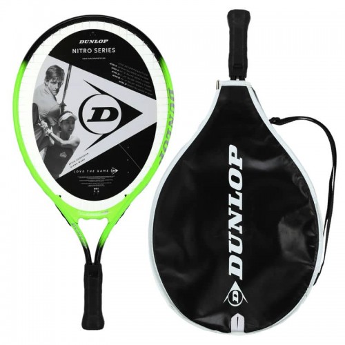 Ракетка для великого тенісу Dunlop Nitro JR 19 G0000 HQ, чорний-салатовий, код: DL10312917-S52 Ракетка для великого тенісу Dunlop Nitro JR 19 G0000 HQ, чорний-салатовий, код: DL10312917-S52
