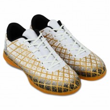 Футзалки взуття для міні-футболу Lijin, розмір 43, білий-золотий, код: 333-39-45-3_43