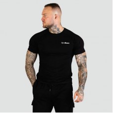 Футболка чоловіча GymBeam TRN Fitted Black XXXL, чорний, код: 8586024628083