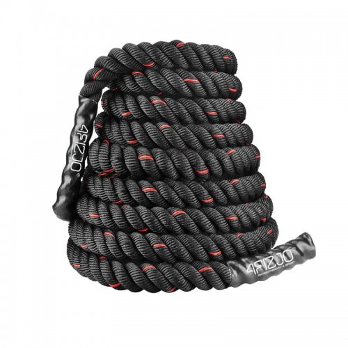 Канат тренувальний для кросфіту 4Fizjo Battle Rope 12 м, чорний, код: P-5907739312259