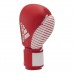 Рукавички для боксу та кікбоксингу Adidas з ліцензією Wako, 10oz, червоний-білий, код: 15581-876
