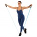 Еспандер стрічковий для фітнесу з ручками LiveUp 130см навантаження 30LB, синій, код: LP8407
