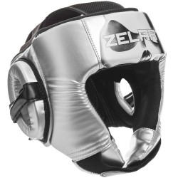 Шолом боксерський відкритий Zelart XL чорний-білий, код: BO-1316_XLW-S52