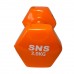 Гантель вінілова SNS 1х3 кг, помаранчевий, код: 12680-SNS