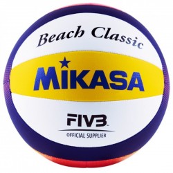 М"яч волейбольний Mikasa BV551C №5, білий-синій-жовтий, код: 4907225881505