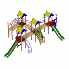 Ігровий комплекс Miros "Фортеця друзів" 7830x10330x3550 мм, код: DIO818 Ігровий комплекс Miros "Фортеця друзів" 7830x10330x3550 мм, код: DIO818