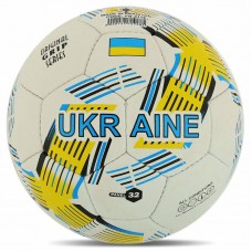 М"яч футбольний Ballonstar Ukraine №5, білий-синій, код: FB-4118_W