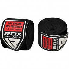 Бинти боксерські RDX Fibra Black 4.5m, код: 10401-RX