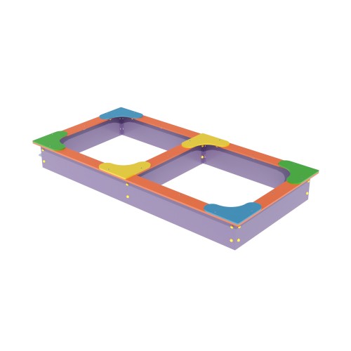 Пісочниця подвійна Miros 3000х1500х360 мм, код: DIO205 Пісочниця подвійна Miros 3000х1500х360 мм, код: DIO205
