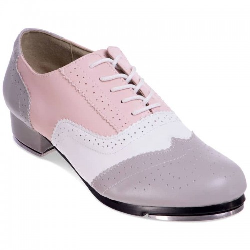 Туфлі для степу та чечітки Zelart розмір 39, сірий-рожевий, код: DN-3684_39GRP