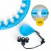 Обруч (хулахуп) масажний 4FIZJO з обтяженням Sky Blue, код: P-5907739316837