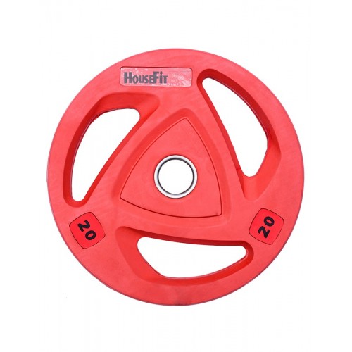 Диск олімпійський HouseFit OR-102-20, 20 кг, червоний, код: К00010983