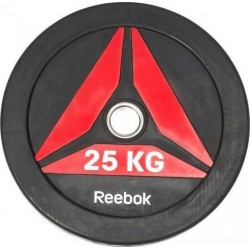 Диски Reebok Bumper Plate 25 кг, чорний-червоний, код: M-10048377-IN Диски Reebok Bumper Plate 25 кг, чорний-червоний, код: M-10048377-IN
