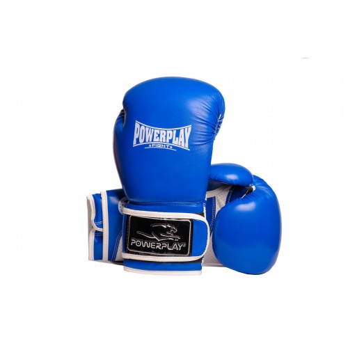 Боксерські рукавиці PowerPlay сині 16 унцій, код: PP_3019_16oz_Blue