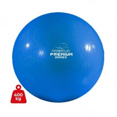 М"яч для фітнесу укріплений PowerPlay Premium 65см + насос, код: PP_4000_65cm_Blue