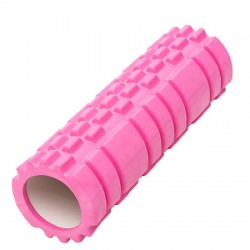 Ролик для йоги, пілатесу, фітнесу, масажу FitGo 290х90 мм, рожевий, код: 5118-9P-WS Ролик для йоги, пілатесу, фітнесу, масажу FitGo 290х90 мм, рожевий, код: 5118-9P-WS