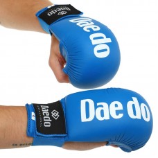 Накладки (рукавички) для карате Daedo L синій, код: KM600_LBL