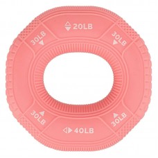 Еспандер кистьовий кільце з потрійним навантаженням Jello, навантаження 20LB-30LB-40LB, рожевий, код: FI-0649_P Еспандер кистьовий кільце з потрійним навантаженням Jello, навантаження 20LB-30LB-40LB, рожевий, код: FI-0649_P