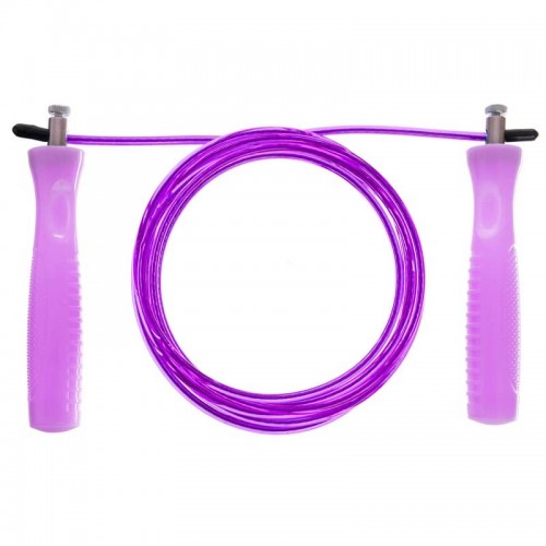 Скакалка швидкісна FitGo фіолетовий, код: FI-1938_V Скакалка швидкісна FitGo фіолетовий, код: FI-1938_V