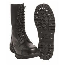 Ботинки кожаные английской армии Mil-tec Invader 14 дырок, размер 40, черные, код: 2588700_40-PAN
