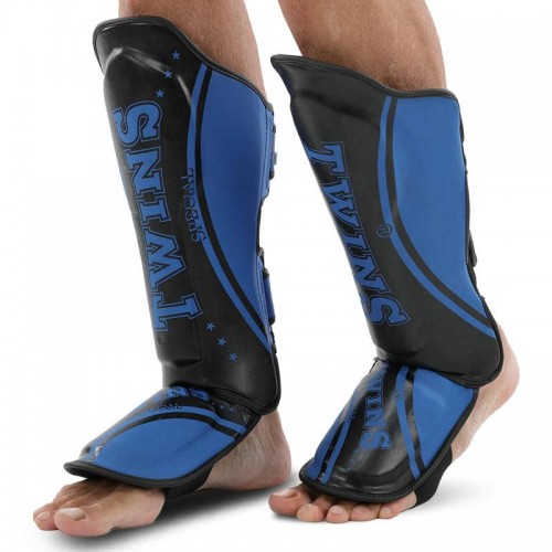 Захист гомілки та стопи для єдиноборств Twins, розмір S, синій, код: BO-9485_SBL Захист гомілки та стопи для єдиноборств Twins, розмір S, синій, код: BO-9485_SBL