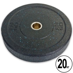 Бамперні диски для кроссфіта Record Raggy Bumper Plates з структурної гуми 20кг (d-51мм), код: TA-5126-20-S52