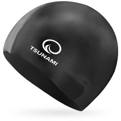 Шапочка для плавання Tsunami Kids дитяча, чорний, код: P-5905973401791