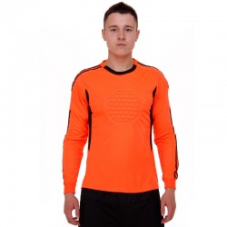 Светр для футбольного воротаря PlayGame M (46-48), зріст 150-160, помаранчевий-чорний, код: 5201_MORBK