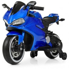 Дитячий електромобіль Bambi Мотоцикл Ducati, синій, код: M 4104ELS-4-MP
