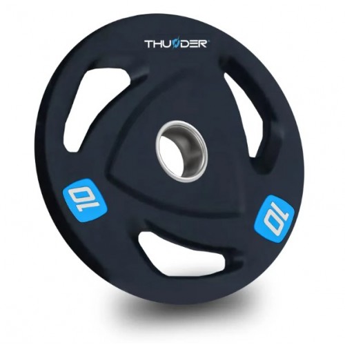 Диск олімпійський Thunder 10 кг, код: OLYMPIC-PLATE-10KG-IN Диск олімпійський Thunder 10 кг, код: OLYMPIC-PLATE-10KG-IN