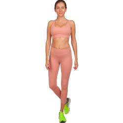 Комплект спортивний жіночий (лосини та топ) V&X S, 42-44, рожевий, код: WX1170-CK1166_SP