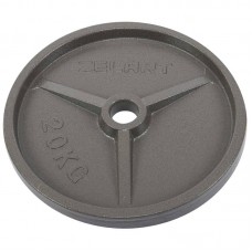 Млинці (диски) сталеві d-52мм Zelart 20кг, сірий, код: TA-7792-20-S52