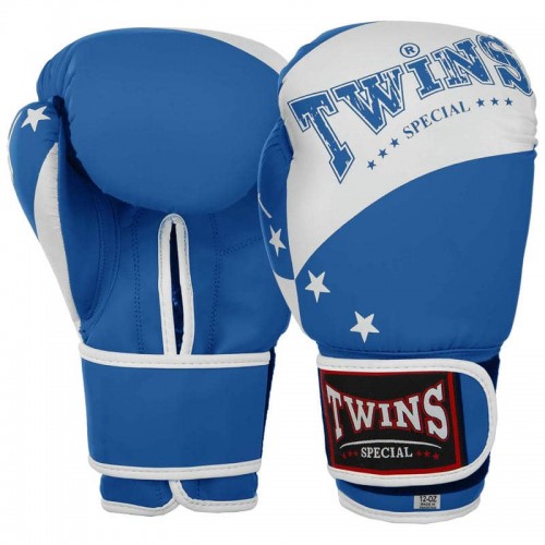 Боксерські рукавиці Twins PVC 12 унцій, синій, код: BO-9476_12BL