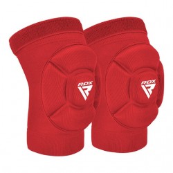 Наколінники спортивні RDX Hosiery Knee Foam K5 L (пара), червоний-білий, код: HYP-K5RW-L