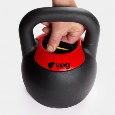 Регульована Чавунна гиря WCG 5в1, 16-24 кг, чорний-червоний, код: W-1624-IF