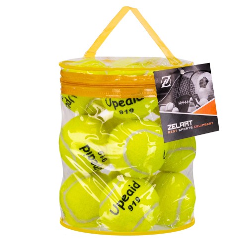 М"яч для великого тенісу Upeaid 12шт, салатовий, код: 919-12-S52