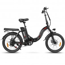 Електровелосипед Samebike CY20 (350 Вт, 12 А*год, 36 В), колеса 20", з ручкою газу, чорний, код: SMB-CY20-black
