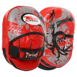 Лапа вигнута для боксу та єдиноборств Twins 2шт, червоний, код: TW4_R Лапа вигнута для боксу та єдиноборств Twins 2шт, червоний, код: TW4_R