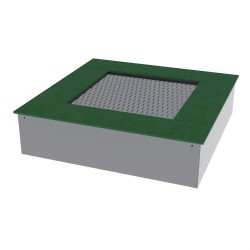 Батут вбудований Miros 1640х1570х400 мм, код: BRI076.1-01