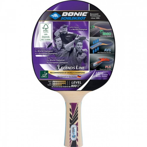Ракетка для настільного тенісу Donic-Schildkrot Legends 800 FSC, код: 754425-NI