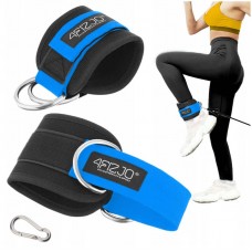 Манжети для тяги 4FIZJO Ankle Strap 2 шт Black/Blue, код: P-5907739314833