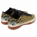 Футзалки взуття для міні-футболу дитяче Lijin, розмір 37, чорний-золотий, код: 333-35-39-1_37