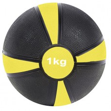 М"яч медбол FitGo 1кг (4/4), d=19см, чорний/помаранчевий, код: 82323B-1-WS