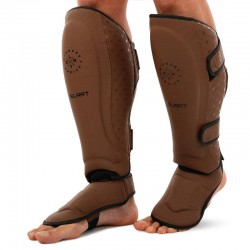 Захист гомілки та стопи для єдиноборств Zelart L, коричневий-чорний, код: BO-3874_LBR Захист гомілки та стопи для єдиноборств Zelart L, коричневий-чорний, код: BO-3874_LBR