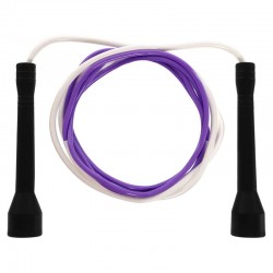 Скакалка FitGo 2,8м, фіолетовий-білий, код: FI-8634_VW