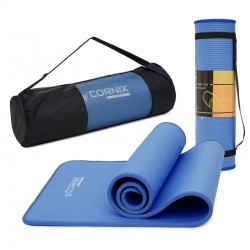 Килимок для йоги та фітнесу Cornix NBR Blue/Blue, 1830x610x10 мм, код: XR-0096 Килимок для йоги та фітнесу Cornix NBR Blue/Blue, 1830x610x10 мм, код: XR-0096