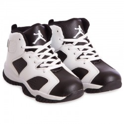 Кросівки дитячі для баскетболу Jdan розмір 31 (20см), білий-чорний, код: 802-2_31WBK