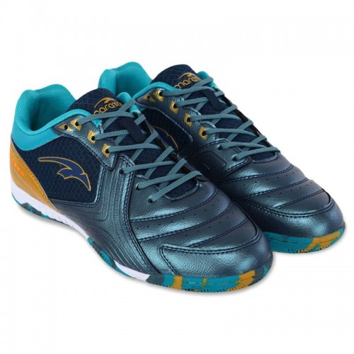 Взуття для футзалу чоловічі Maraton розмір 43, темно-синій-блакитний-золотий, код: 230506-4_43DBL