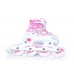 Роликові ковзани Tempish Swist Flash розмір 26-29, білий-рожевий, код: 1000000032/PINK/26-29-ST Роликові ковзани Tempish Swist Flash розмір 26-29, білий-рожевий, код: 1000000032/PINK/26-29-ST